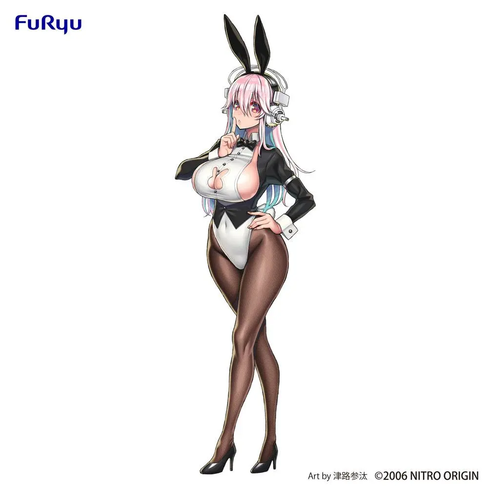 Super Sonico BiCute Bunnies Super Sonico Newly Drawn Costume Ver. PVC szobor figura 30 cm termékfotó