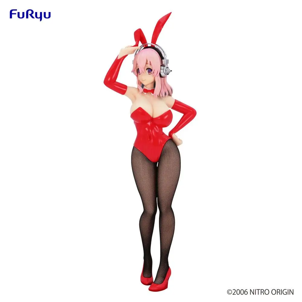 Super Sonico BiCute Bunnies Super Sonico Red Ver. PVC szobor figura 28 cm termékfotó