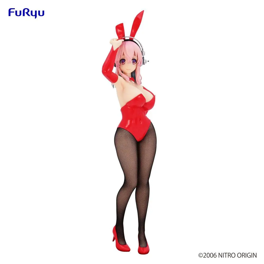 Super Sonico BiCute Bunnies Super Sonico Red Ver. PVC szobor figura 28 cm termékfotó