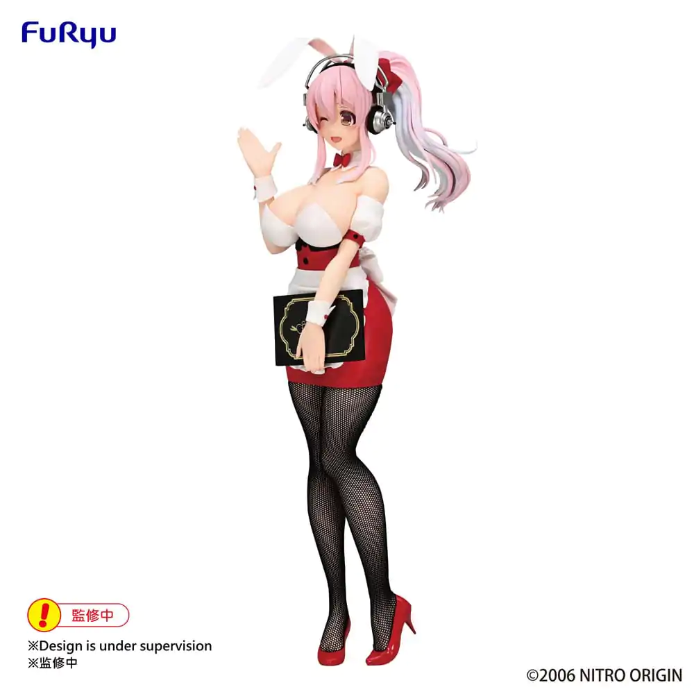 Super Sonico BiCute Bunnies Super Sonico Waitress Ver. PVC szobor figura 28 cm termékfotó