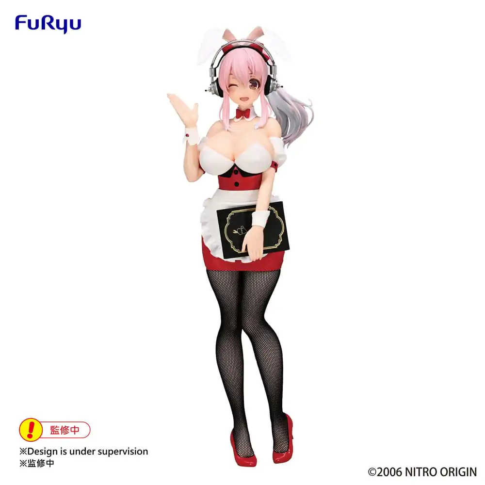 Super Sonico BiCute Bunnies Super Sonico Waitress Ver. PVC szobor figura 28 cm termékfotó