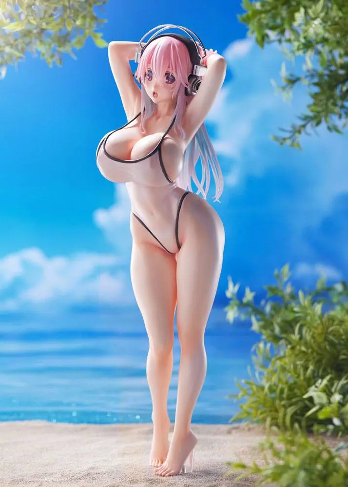 Super Sonico DreamTech 1/7 Super Sonico White Swimsuit Style PVC szobor figura 26 cm termékfotó
