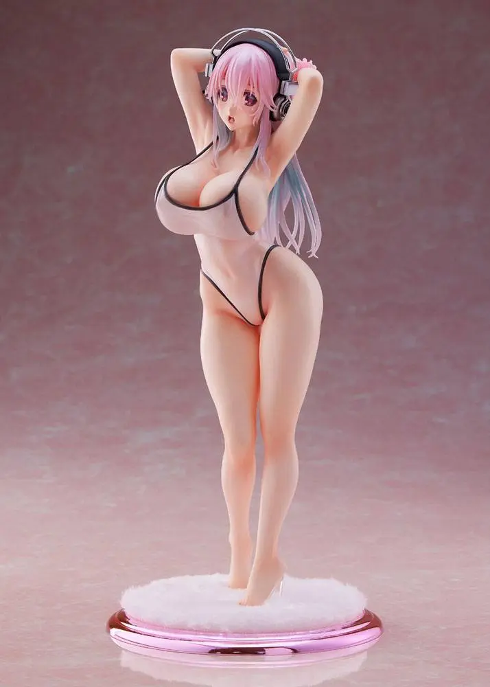 Super Sonico DreamTech 1/7 Super Sonico White Swimsuit Style PVC szobor figura 26 cm termékfotó