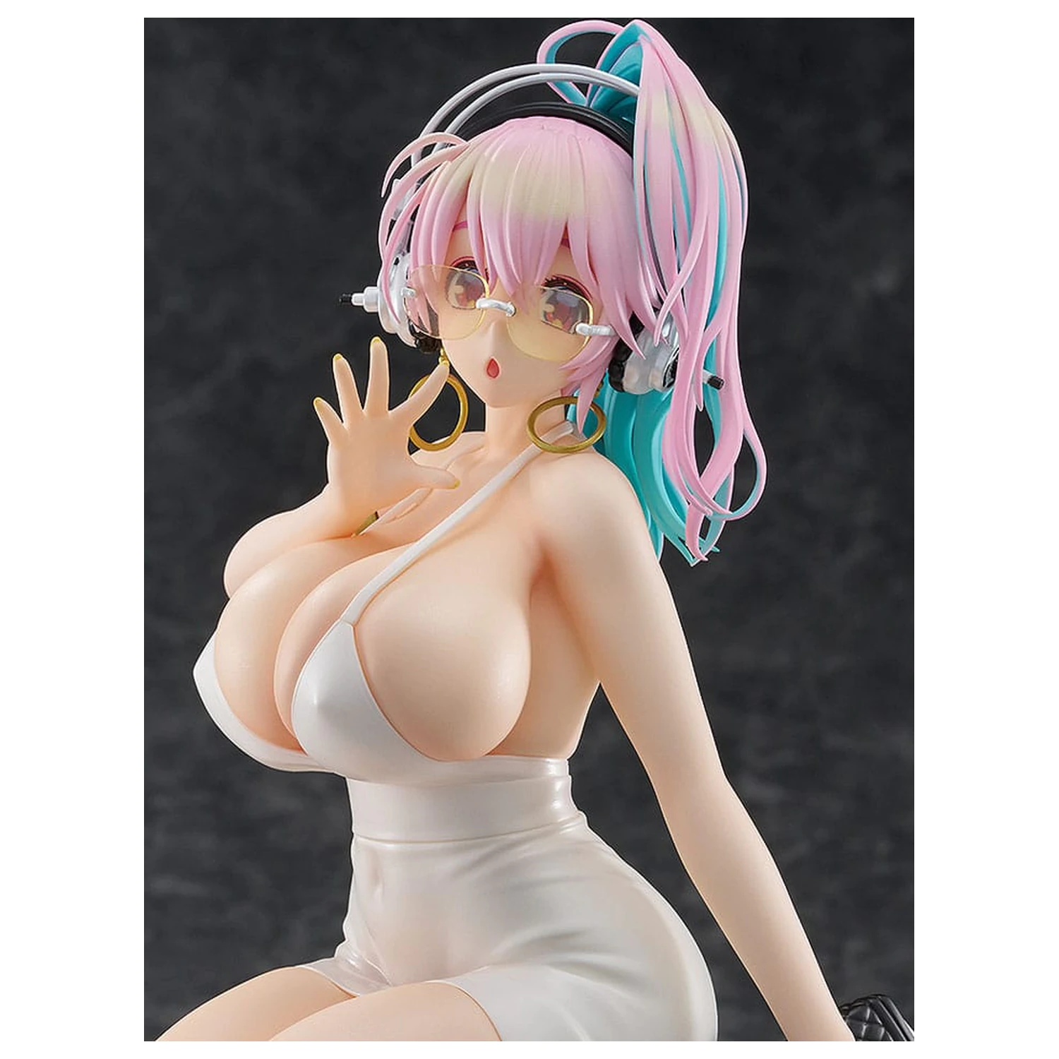 Super Sonico Pop Up Parade Super Sonico: 15th Mini Dress Ver. L Size PVC szobor figura 20 cm        termékfotó