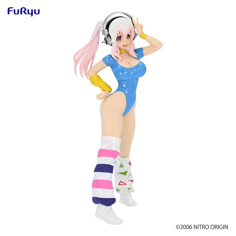 Super Sonico PVC Statue Super Sonico Concept Figure 80's/Another Color/Blue Ver. 18 cm (re-run) termékfotó