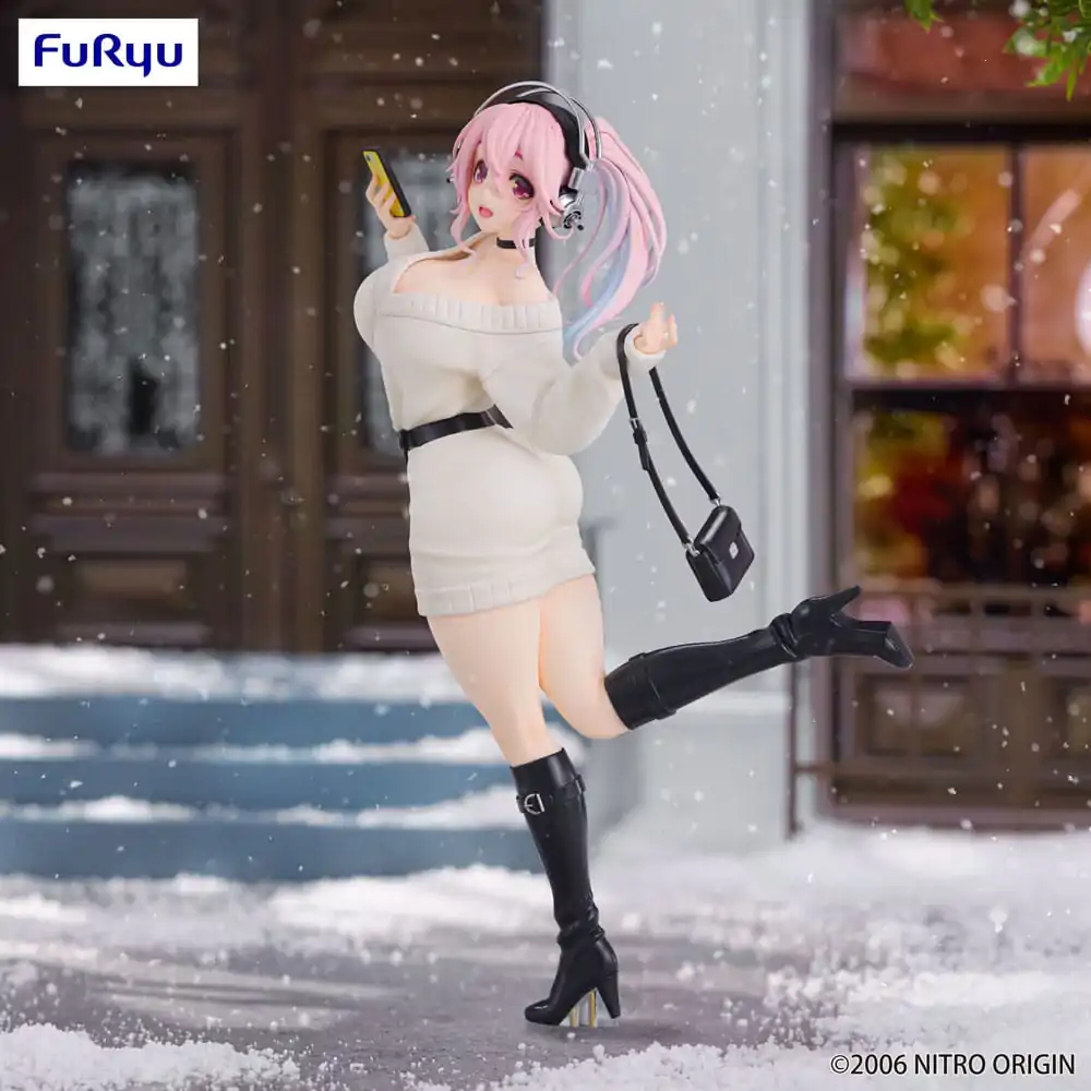 Super Sonico Trio-Try-iT Winter Memory Ver. PVC szobor figura 21 cm termékfotó