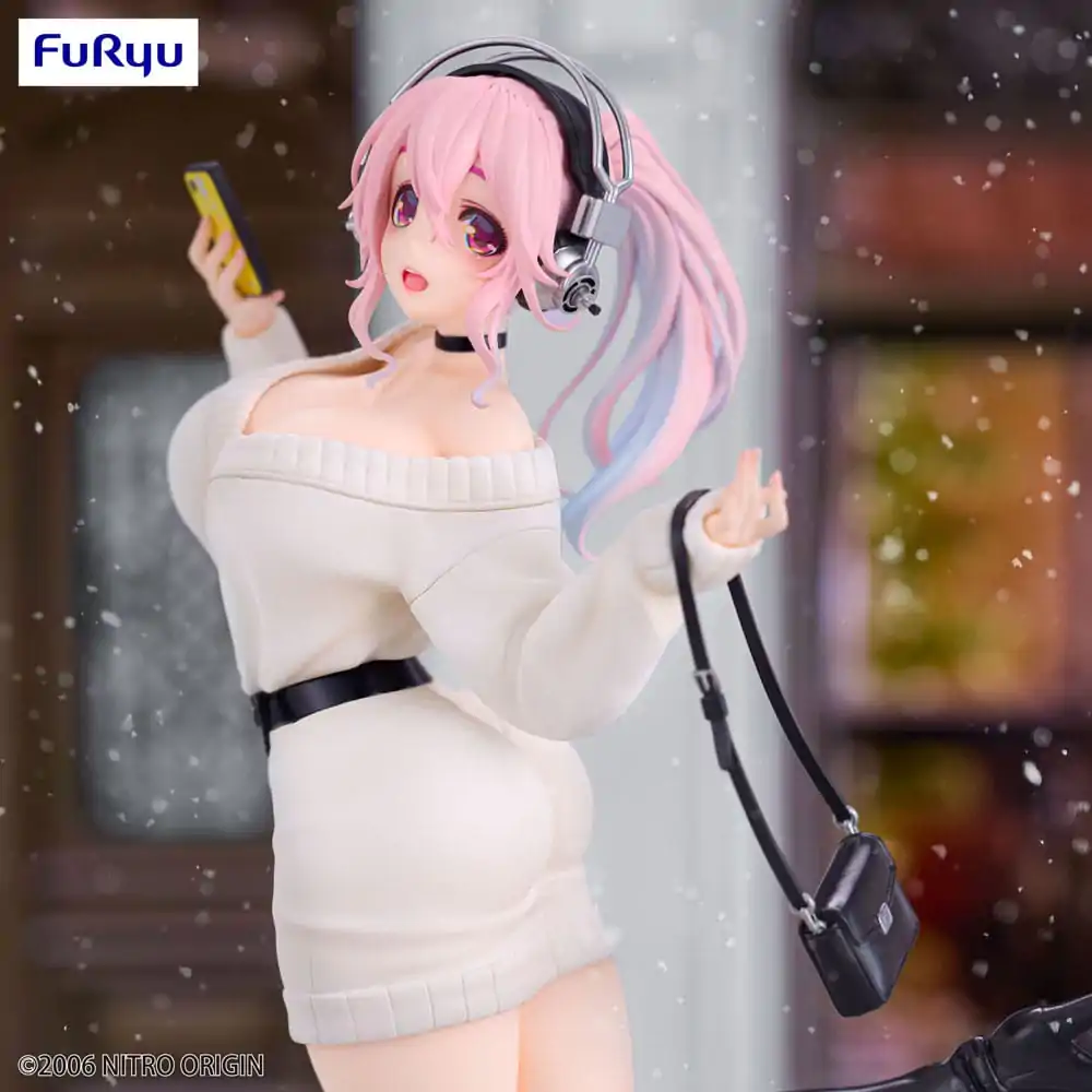 Super Sonico Trio-Try-iT Winter Memory Ver. PVC szobor figura 21 cm termékfotó