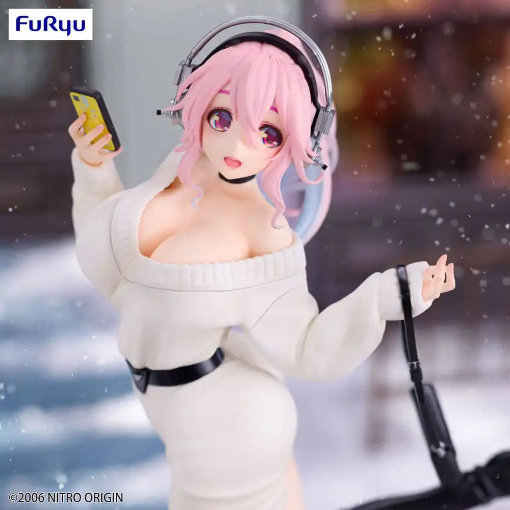 Super Sonico Trio-Try-iT Winter Memory Ver. PVC szobor figura 21 cm termékfotó