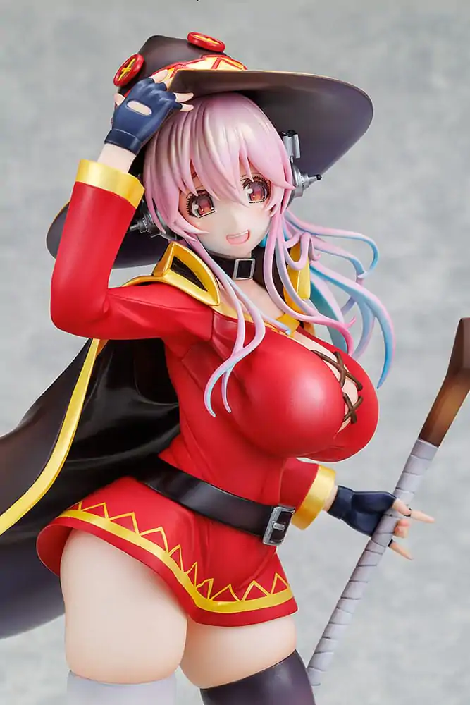 Super Sonico x Konosuba 1/7 Super Sonico Megumin collaboration Ver. PVC szobor figura 25 cm termékfotó