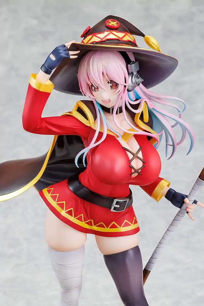 Super Sonico x Konosuba 1/7 Super Sonico Megumin collaboration Ver. PVC szobor figura 25 cm termékfotó