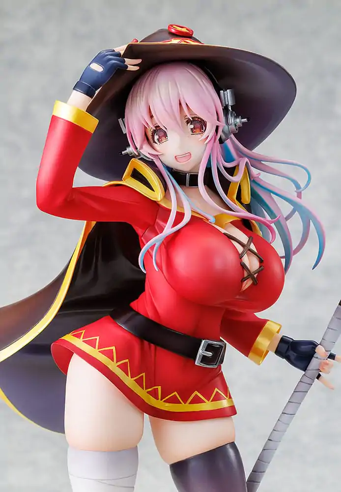 Super Sonico x Konosuba 1/7 Super Sonico Megumin collaboration Ver. PVC szobor figura 25 cm termékfotó