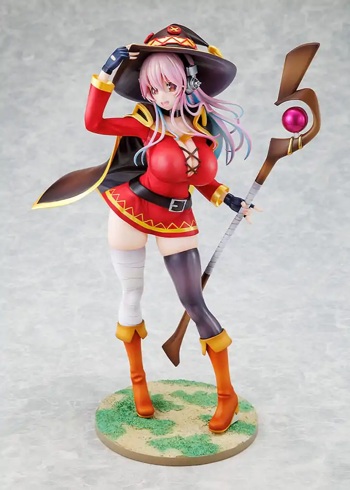 Super Sonico x Konosuba 1/7 Super Sonico Megumin collaboration Ver. PVC szobor figura 25 cm termékfotó