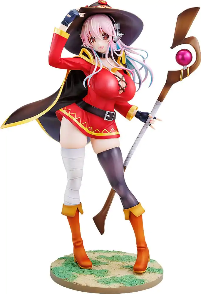 Super Sonico x Konosuba 1/7 Super Sonico Megumin collaboration Ver. PVC szobor figura 25 cm termékfotó