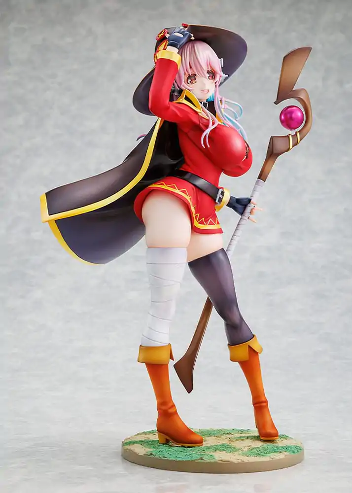 Super Sonico x Konosuba 1/7 Super Sonico Megumin collaboration Ver. PVC szobor figura 25 cm termékfotó