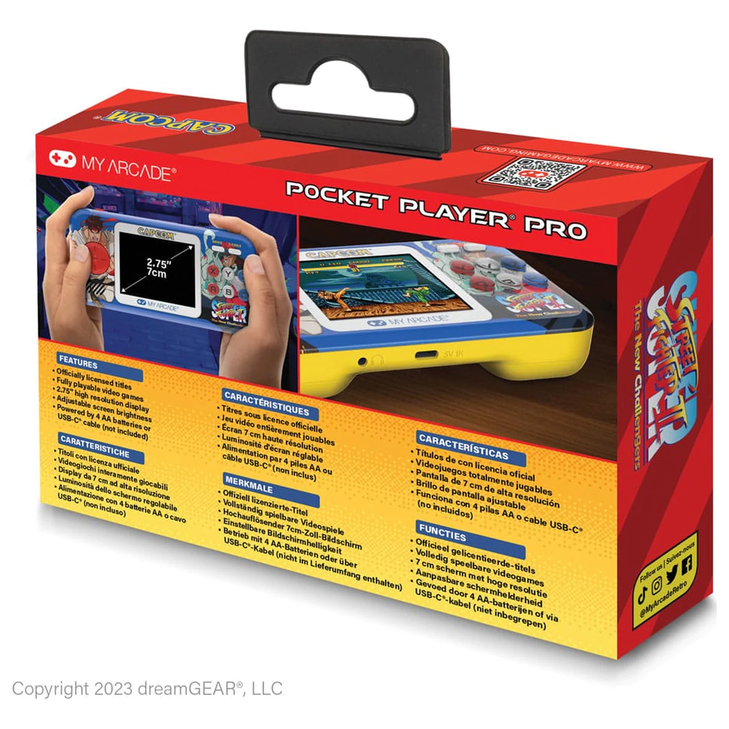 Super Street Fighter II Portable Gaming System Pocket Player Pro konzol termékfotó