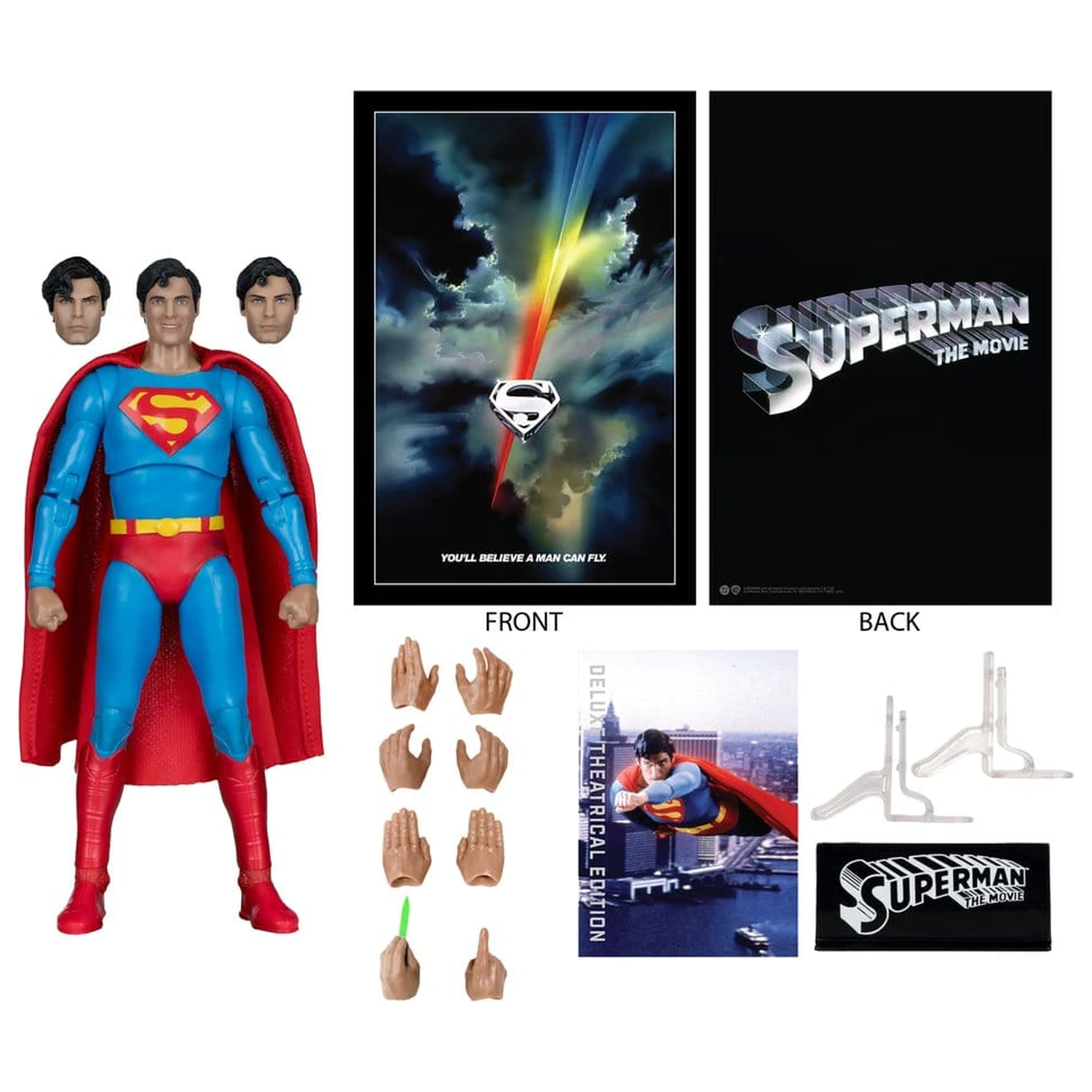 Superman (1978) DC Multiverse Deluxe Theatrical Edition akciófigura Superman 19 cm termékfotó