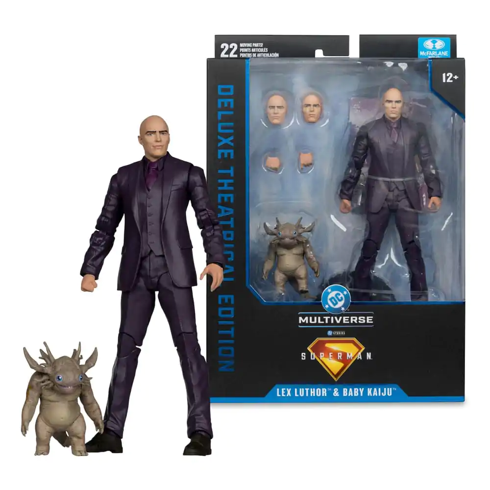 Superman (2025) DC Multiverse Deluxe akciófigura Lex Luthor with Baby Kaiju (Deluxe Theatrical Edition) 18 cm termékfotó