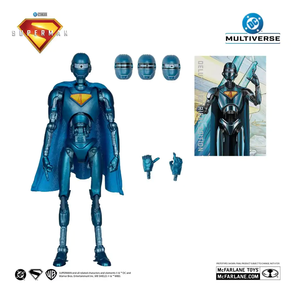 Superman (2025) DC Multiverse Deluxe akciófigura Superman Robot (Red Platinum Edition) 18 cm termékfotó