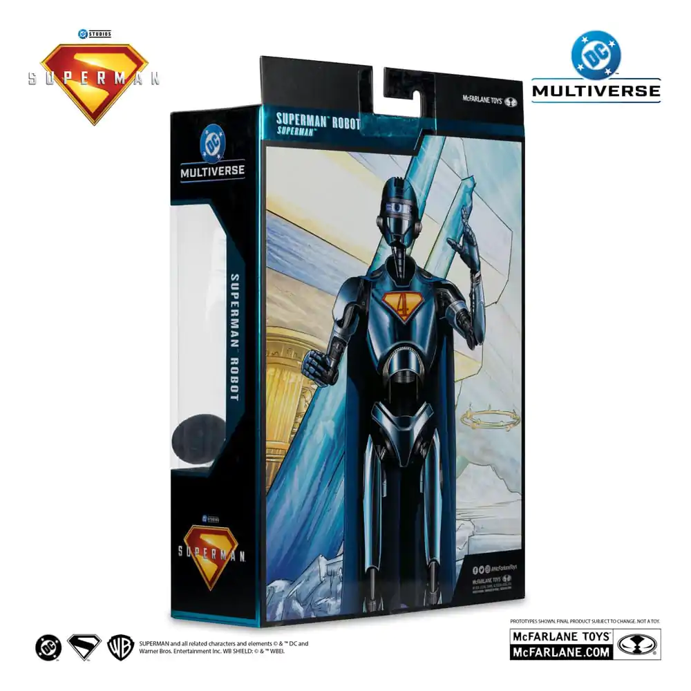 Superman (2025) DC Multiverse Deluxe akciófigura Superman Robot (Red Platinum Edition) 18 cm termékfotó
