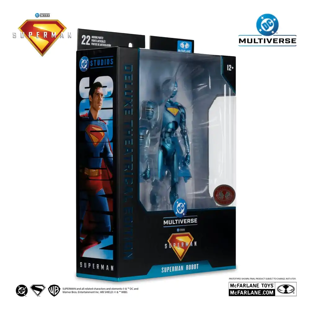 Superman (2025) DC Multiverse Deluxe akciófigura Superman Robot (Red Platinum Edition) 18 cm termékfotó