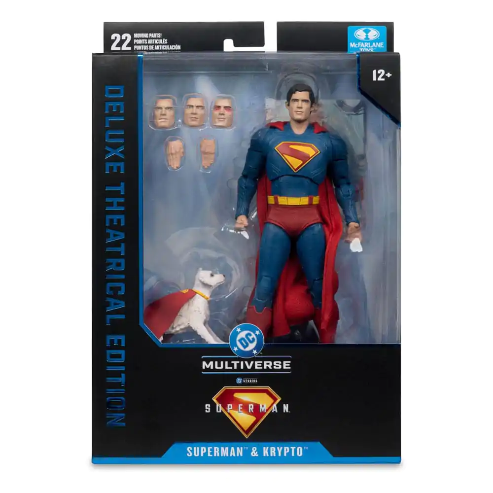 Superman (2025) DC Multiverse Deluxe Superman with Krypto the Super Dog akciófigura 18 cm termékfotó