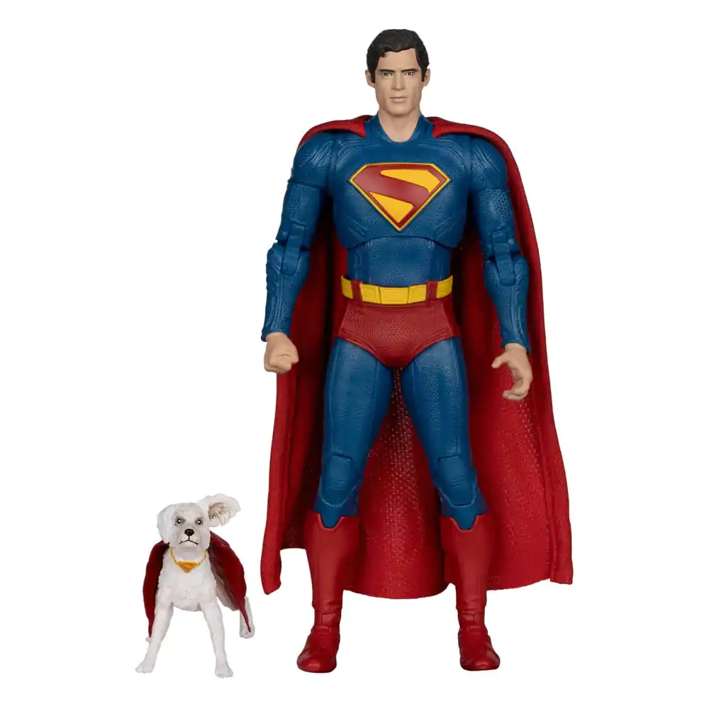 Superman (2025) DC Multiverse Deluxe Superman with Krypto the Super Dog akciófigura 18 cm termékfotó