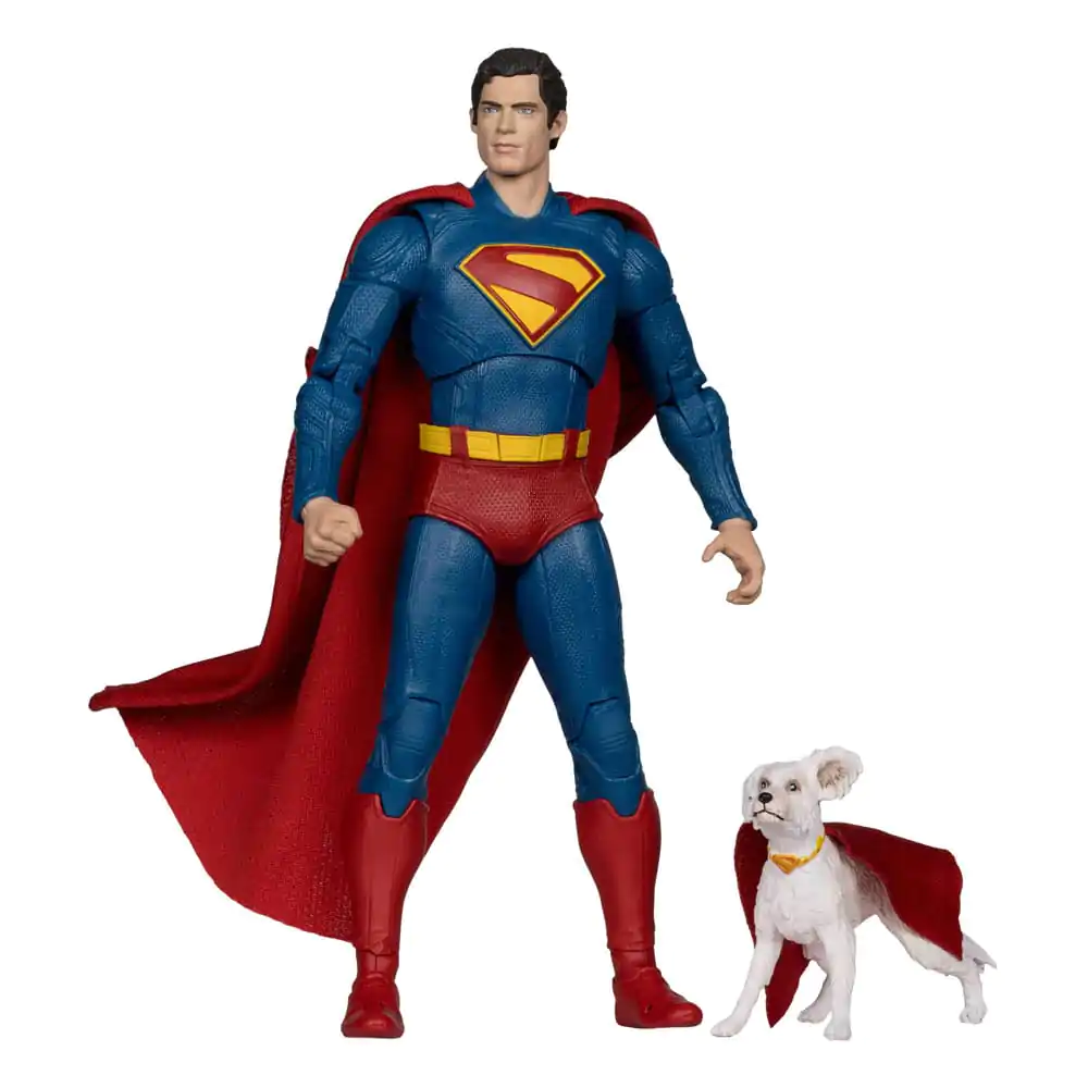Superman (2025) DC Multiverse Deluxe Superman with Krypto the Super Dog akciófigura 18 cm termékfotó