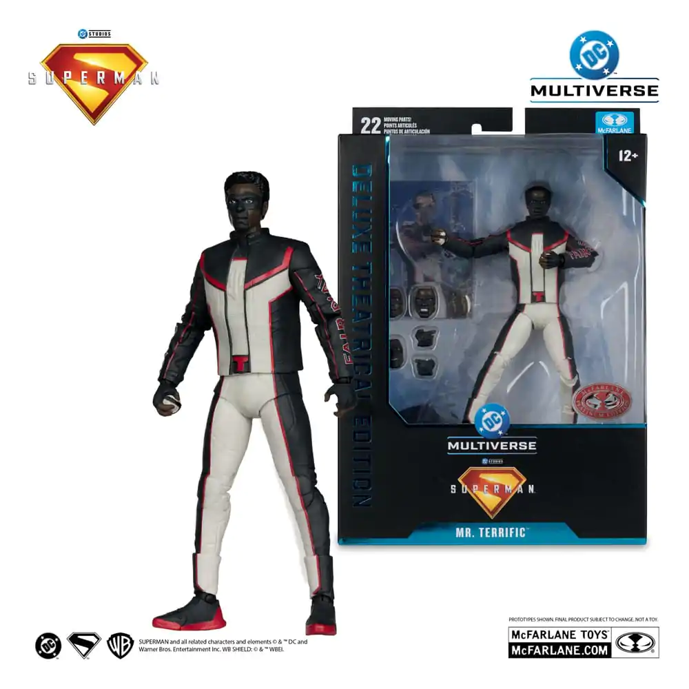Superman (2025) DC Multiverse Deluxe Theatrical Edition Mr. Terrific (Red Platinum Edition) akciófigura 18 cm termékfotó