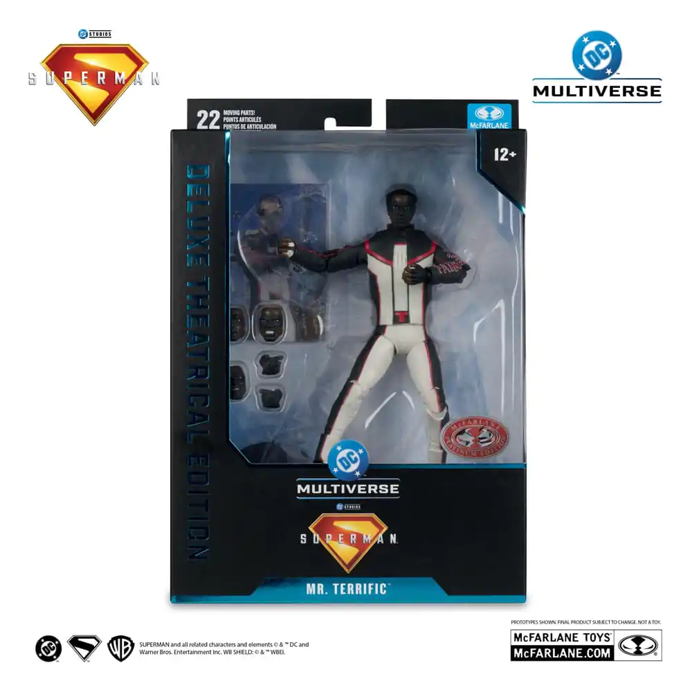 Superman (2025) DC Multiverse Deluxe Theatrical Edition Mr. Terrific (Red Platinum Edition) akciófigura 18 cm termékfotó