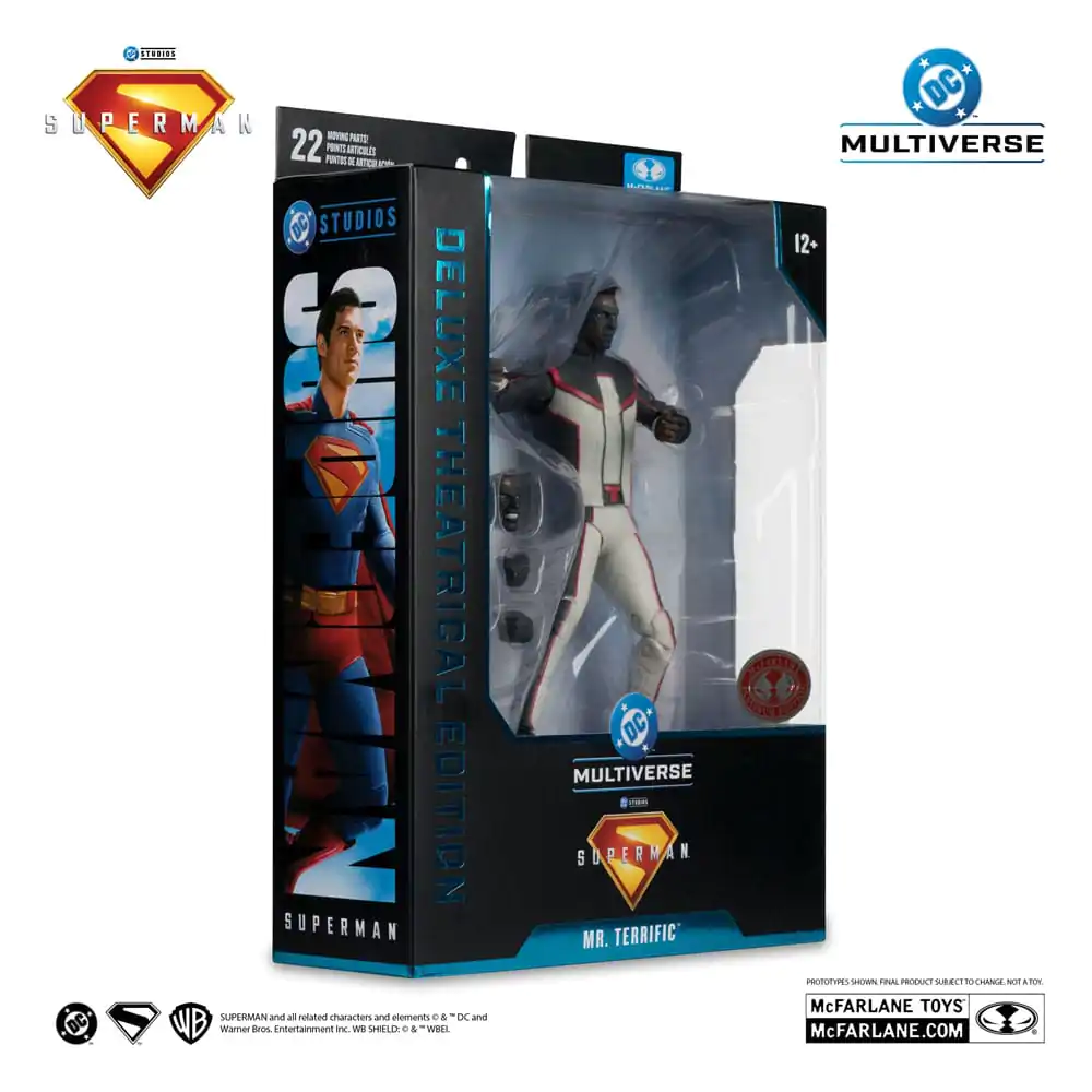 Superman (2025) DC Multiverse Deluxe Theatrical Edition Mr. Terrific (Red Platinum Edition) akciófigura 18 cm termékfotó