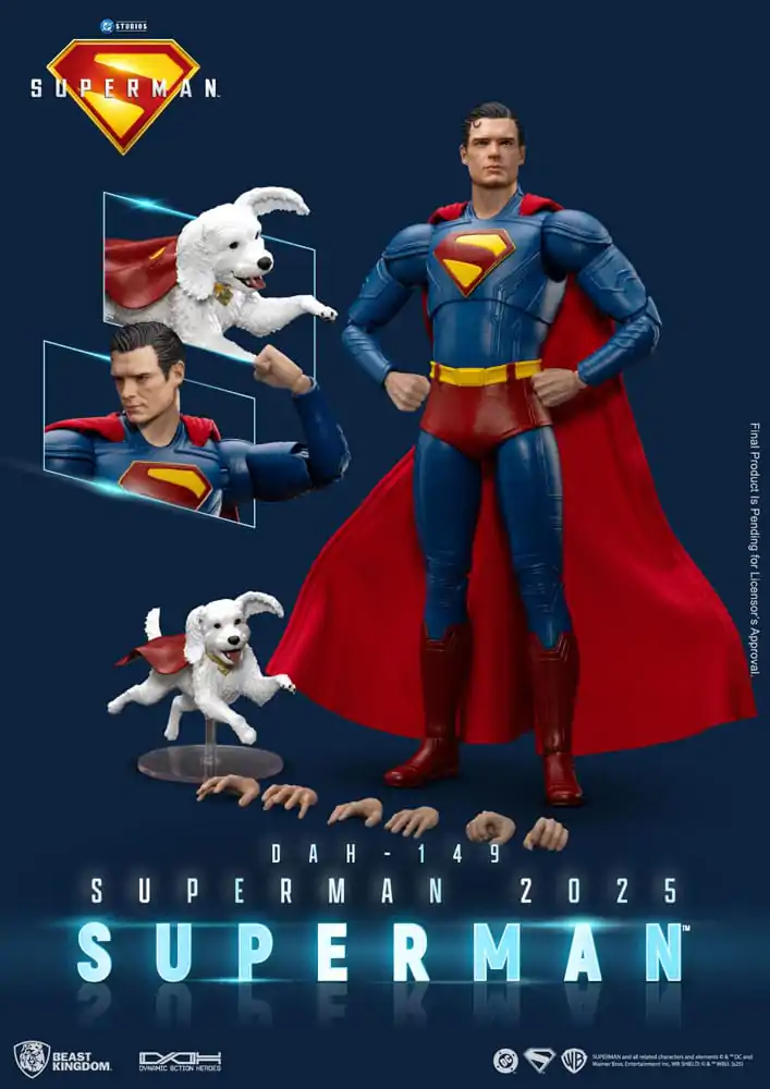 Superman (2025) Superman &amp; Krypto akciófigura 21 cm termékfotó