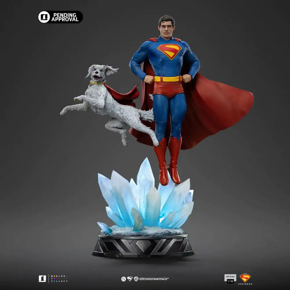 Superman Legacy Art Scale 1/10 Superman & Krypto szobor figura 32 cm termékfotó
