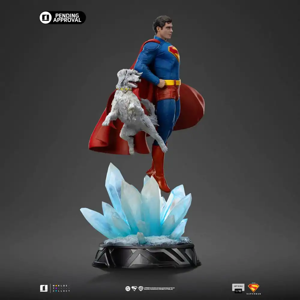 Superman Legacy Art Scale 1/10 Superman & Krypto szobor figura 32 cm termékfotó
