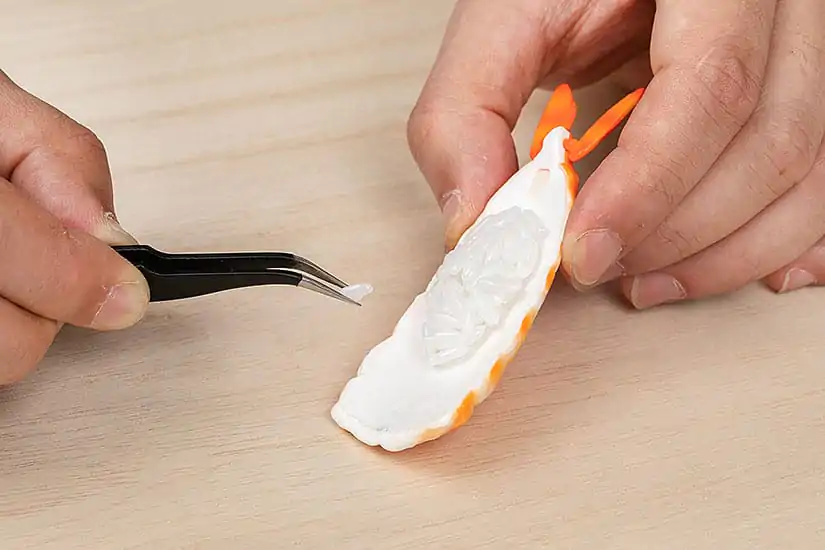 Sushi 1/1 Shrimp Műanyag modell készlet 3 cm termékfotó