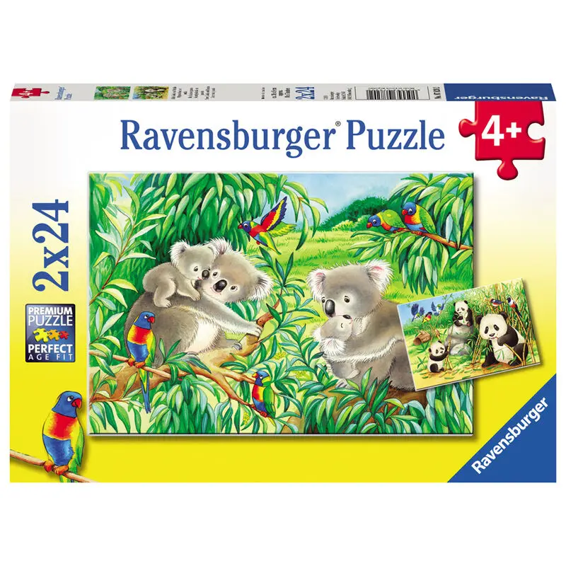 Sweet koala and panda puzzle 2x24db-os termékfotó