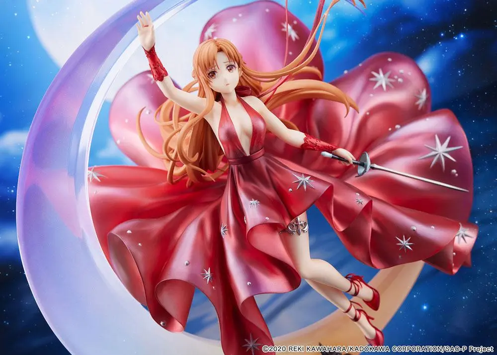 Sword Art Online 1/7 Asuna Crystal Dress Ver. PVC szobor figura 38 cm termékfotó
