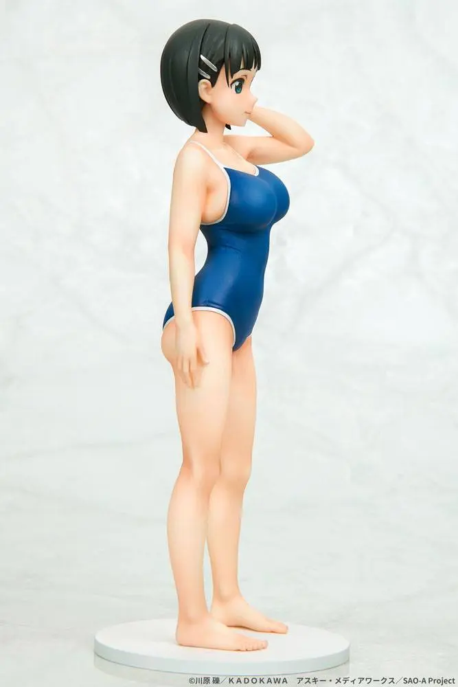 Sword Art Online 1/7 Suguha Kirigaya Leafa Navy Blue Swimsuit Ver. PVC szobor figura 23 cm termékfotó