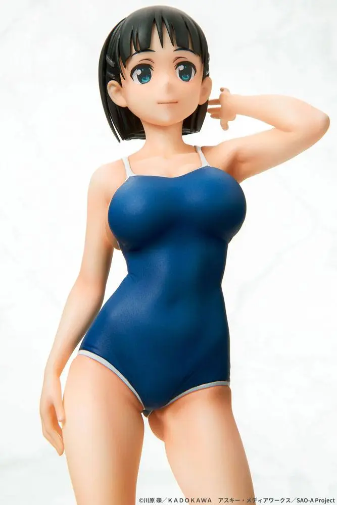 Sword Art Online 1/7 Suguha Kirigaya Leafa Navy Blue Swimsuit Ver. PVC szobor figura 23 cm termékfotó