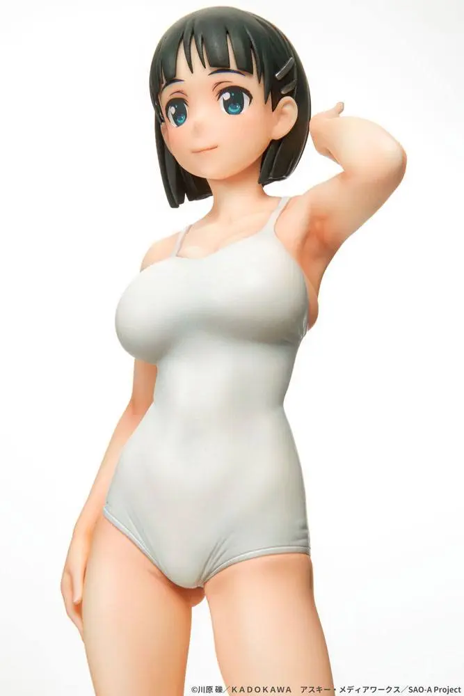 Sword Art Online 1/7 Suguha Kirigaya Leafa White Swimsuit Ver. PVC szobor figura 23 cm termékfotó