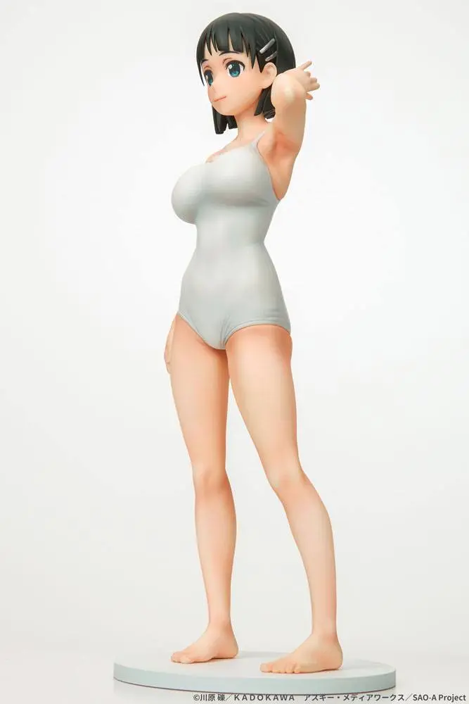 Sword Art Online 1/7 Suguha Kirigaya Leafa White Swimsuit Ver. PVC szobor figura 23 cm termékfotó