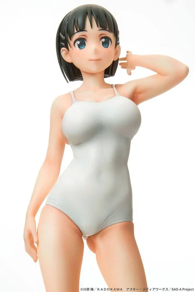 Sword Art Online 1/7 Suguha Kirigaya Leafa White Swimsuit Ver. PVC szobor figura 23 cm termékfotó