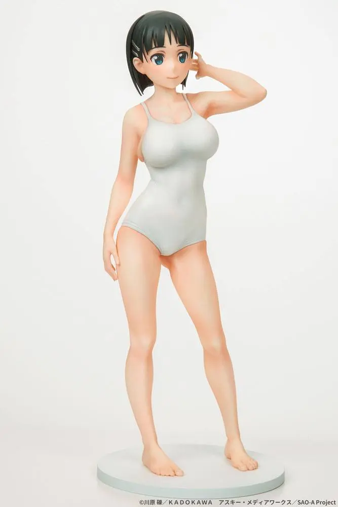 Sword Art Online 1/7 Suguha Kirigaya Leafa White Swimsuit Ver. PVC szobor figura 23 cm termékfotó