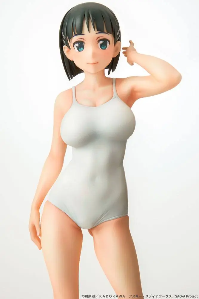Sword Art Online 1/7 Suguha Kirigaya Leafa White Swimsuit Ver. PVC szobor figura 23 cm termékfotó