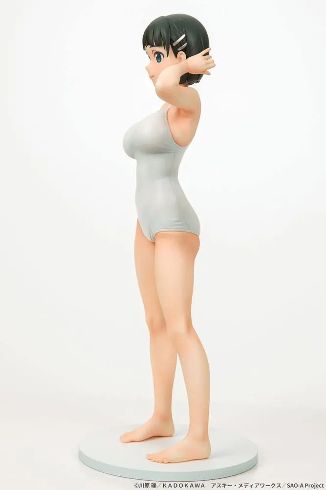 Sword Art Online 1/7 Suguha Kirigaya Leafa White Swimsuit Ver. PVC szobor figura 23 cm termékfotó