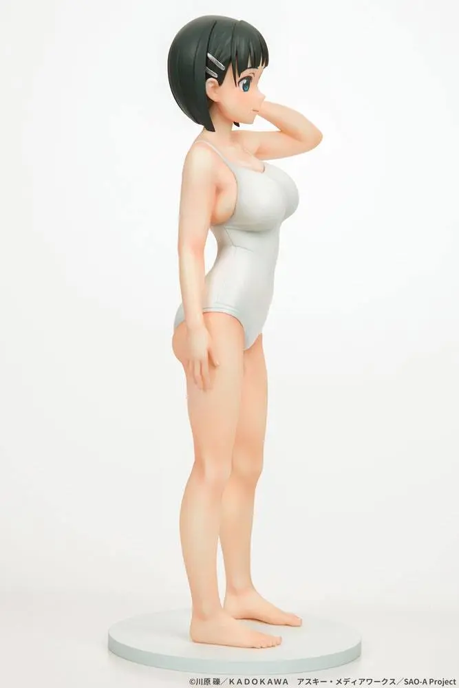 Sword Art Online 1/7 Suguha Kirigaya Leafa White Swimsuit Ver. PVC szobor figura 23 cm termékfotó