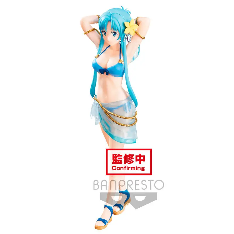 Sword Art Online Jewelry Materials Swimsuit Asuna figura 22cm termékfotó