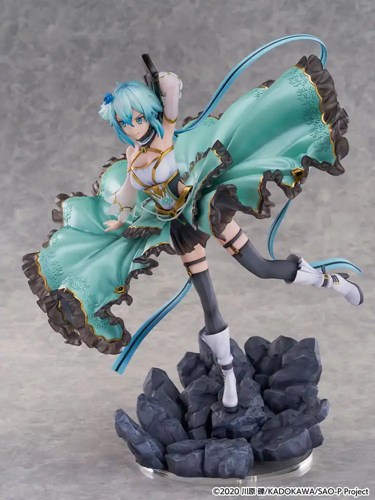 Sword Art Online SHIBUYA SCRAMBLE FIGURE 1/7 Sinon Crystal Dress Ver. PVC szobor figura 29 cm termékfotó