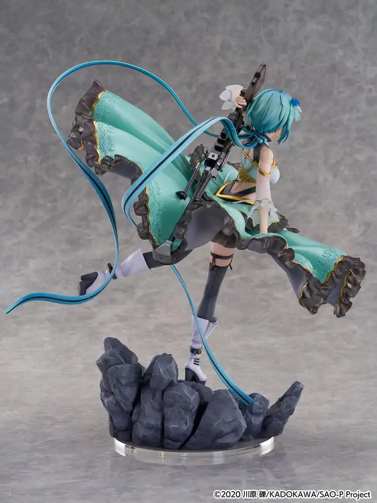 Sword Art Online SHIBUYA SCRAMBLE FIGURE 1/7 Sinon Crystal Dress Ver. PVC szobor figura 29 cm termékfotó