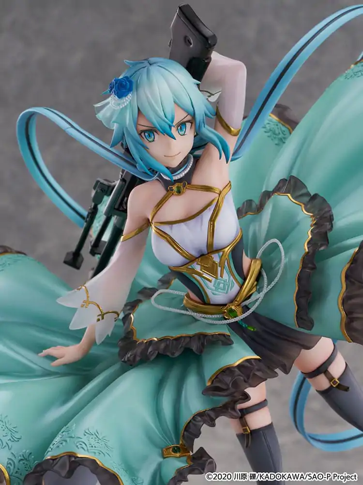 Sword Art Online SHIBUYA SCRAMBLE FIGURE 1/7 Sinon Crystal Dress Ver. PVC szobor figura 29 cm termékfotó