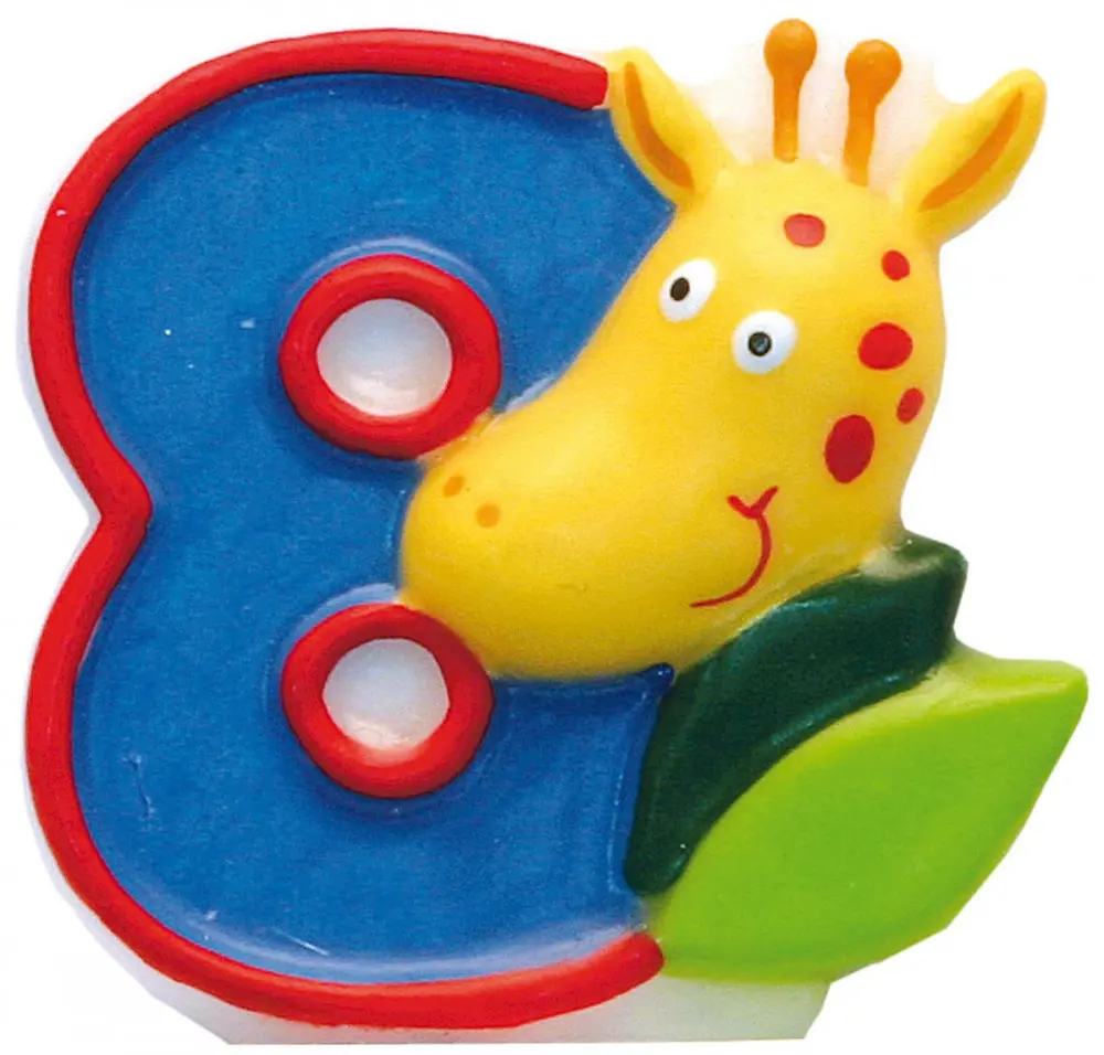 Szafari tortagyertya, számgyertya 8-as termékfotó